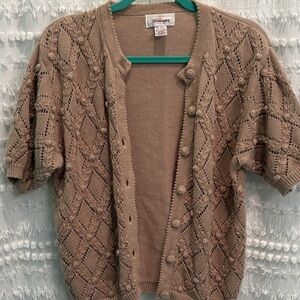 Worthington Taupe Knit Top